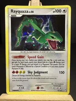 Pokemon TCG Legends Awakened Rayquaza LV.56 Holo 14/146 LP - Image 1
