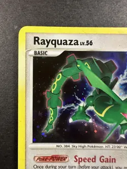 Pokemon TCG Legends Awakened Rayquaza LV.56 Holo 14/146 LP - Image 3