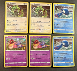 Pokemon 2X Promo Rayquaza Cosmos SWSH029 Kyogre 36/159 Cosmos Slowpoke SWSH126 - Image 1