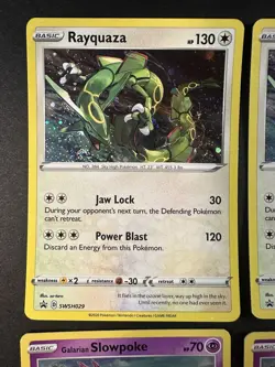 Pokemon 2X Promo Rayquaza Cosmos SWSH029 Kyogre 36/159 Cosmos Slowpoke SWSH126 - Image 3