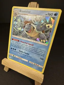 NM Pokemon TCG Blastoise 25/181 Sm-Team Up Cracked Ice Holo - Image 2