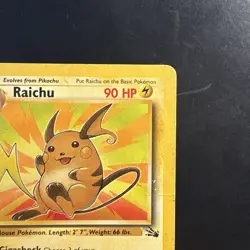 Pokemon Vintage Fossil Non-holo Rare Raichu 29/62 Wotc 1999-2000 - Image 3