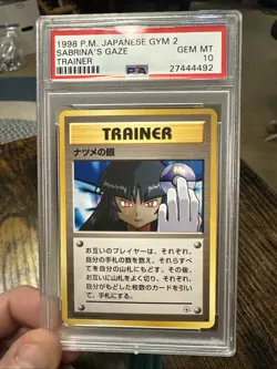 1999 POKEMON JPN GYM 2 TRAINER SABRINA'S GAZE PSA 10 - Image 1