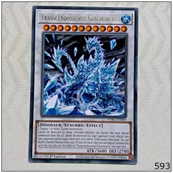 Transcendosaurus Glaciasaurus - WISU-EN004 - Rare 1st Edition Yugioh - Image 1