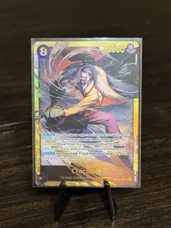 One Piece Card Game OP14-120 Crocodile SEC NM Alt Art Foil ENGLISH - Image 1