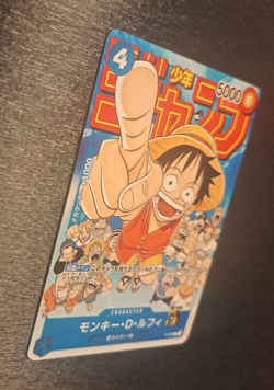 One Piece Monkey D. Luffy P-033 Japanese Weekly Shonen Jump Promo NM - Image 5