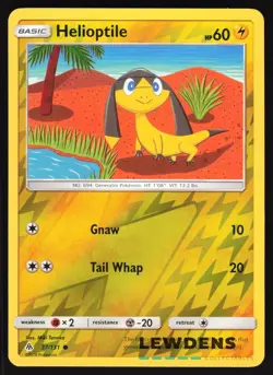 Helioptile - 37/131 - Common Reverse Holo - Forbidden Light - Pokemon Card - Image 1