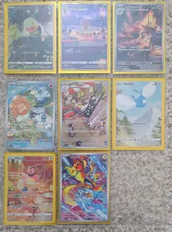 Random Lot Of 10 POKEMON Full arts and Holo Rare Cards! - Image 4