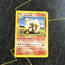 Pokemon TCG Arcanine Base Set 2 Unlimited Uncommon Card 33/130 LP Condition - Image 1