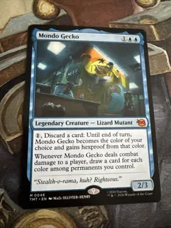 MONDO GECKO 46 MYTHIC TEENAGE MUTANT NINJA TURTLES MAGIC: THE GATHERING NM/M - Image 1