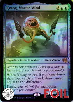 Krang, Master Mind - Foil - Teenage Mutant Ninja Turtles - 43 NM - Image 1