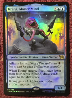 Krang, Master Mind Teenage Mutant Ninja Turtles Foil Magic MTG 0043 MINT - Image 1