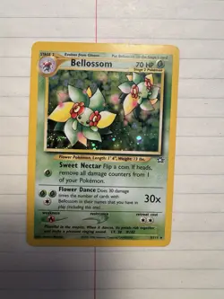 Pokemon TCG Bellossom Neo Genesis Holo Unlimited Rare - Image 3