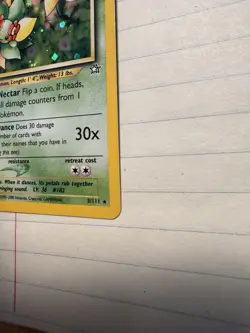 Pokemon TCG Bellossom Neo Genesis Holo Unlimited Rare - Image 4