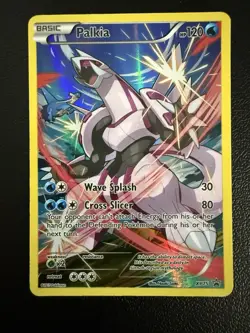 Pokemon TCG Palkia XY75 XY Promo Full Art Holo Basic 120 HP Wave Splash Cross S… - Image 1