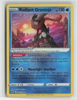 Radiant Greninja 046/189 Pokemon SWSH10: Astral Radiance Radiant Rare NM - Image 1