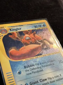2002 Pokemon Kingler 15/165 Expedition Base Set Holo Rare Stage 1 - Image 3