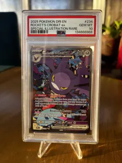 Pokemon PSA 10 Team Rocket's Crobat EX 234/182 | Destined Rivals | GEM MT | EN - Image 1