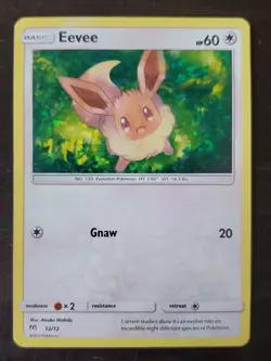 Pokemon Eevee 2019 McDonald's Promo 12/12 Holofoil - Image 1