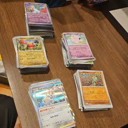 450 Pokemon ALL Holographic Cards - Holo/Reverse Holos Bulk Lot - Image 1
