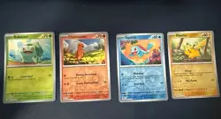Pokemon 151 Starters Cosmos Reverse Holo (Costco Exclusive) - Image 1