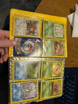 Vintage Pokemon Card Binder – Base Set, Jungle, Fossil & Team Rocket – Pikachu, - Image 3