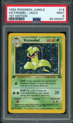 Victreebel Jungle 1st Edition Holo #14 PSA 9 - Image 1