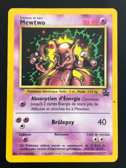 CARTE POKEMON MEWTWO 14 FR PROMO BLACK STAR WIZARDS - TBE - Image 1