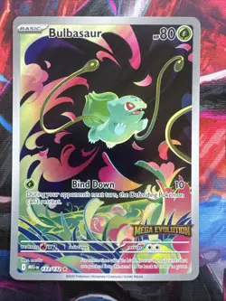 Pokemon Bulbasaur 133/132 Me01 Mega Evolution Illustration Rare Full Art Holo - Image 1