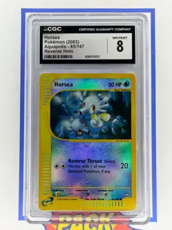 Horsea Reverse Holo 2003 Pokemon Aquapolis 85/147 CGC 8 NM/MT - Image 1