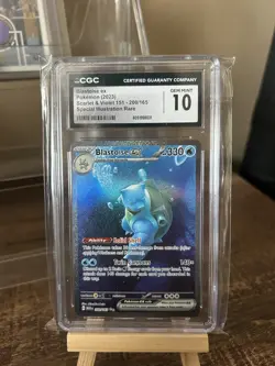 Pokemon Blastoise EX 200/165 S&V 151 Special illustration Rare CGC 10 - Image 1