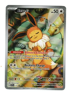 Pokemon Eevee SVP 173 Prismatic Evolutions ETB Black Star Promo Holo NM/M 20 - Image 1