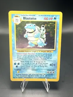 Pokemon Blastoise 2/102 Red Dot Ink Error Base Set WOTC Vintage Rare - Image 1
