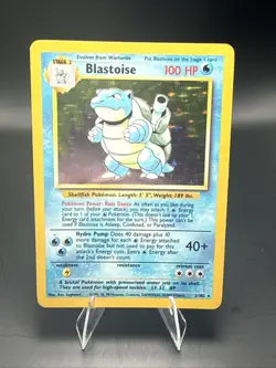 Pokemon Blastoise 2/102 Red Dot Ink Error Base Set WOTC Vintage Rare - Image 2