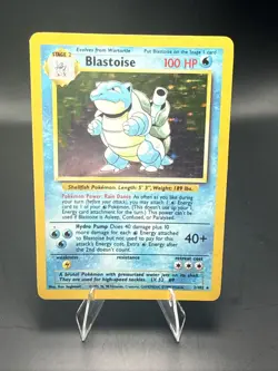 Pokemon Blastoise 2/102 Red Dot Ink Error Base Set WOTC Vintage Rare - Image 3
