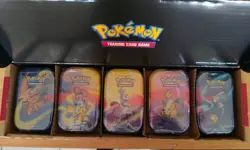 Pokemon TCG Kanto Power Mini Tins 5 Pack Bundle BRAND NEW OPENED see description - Image 3