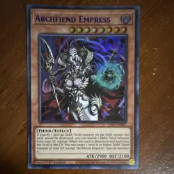 Yu-Gi-Oh! Archfiend Empress LDS3-EN007 Legendary Duelists S3 1st Ed Ultra Rare … - Image 1