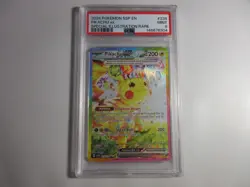 PSA 9 Pikachu EX Special Illustration Rare Surging Sparks Pokemon Card - Image 1