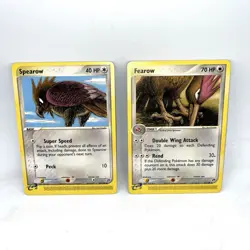 Fearow 37/100 & Sparrow 81/100 Sandstorm Regular Pokemon Card Set - Image 1
