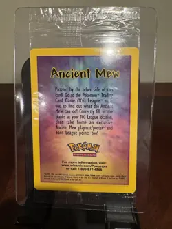 SEALED Ancient Mew Pokemon TCG Holo Foil Card, WOTC Movie Promo - Image 1
