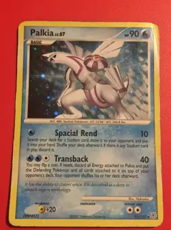 Palkia Lv.67 11/130 Holo 2007 Rare Pokemon Card HP - Image 1
