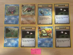 Pokemon Original 1st Edition Fossil Cards x8 Bundle / Lot 1999 - Image 1