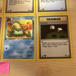 Pokemon Original 1st Edition Fossil Cards x8 Bundle / Lot 1999 - Image 5