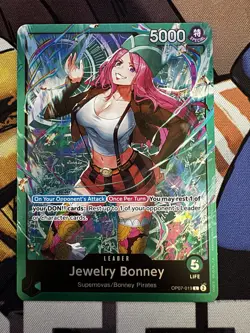 One Piece Tcg Op07-019 ST24 Jewelry Bonney Leader Card English - Image 1