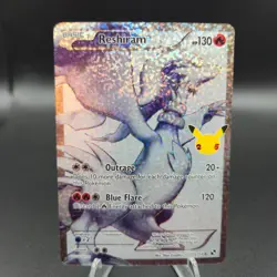 Reshiram 113/114 Pokemon Card - Celebrations: Classic Collection - NM - Image 1