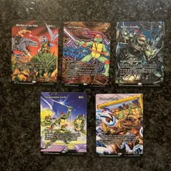 Magic The Gathering MTG TMNT source card mythic bundle - 5 cards - Image 1