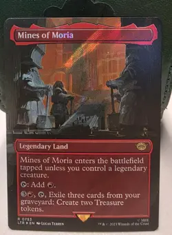 Mines of Moria - Borderless Surge FOIL - LOTR #759 Rare, NM, MTG - Image 1
