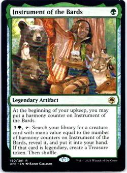 #190 Instrument of the Bards MTG Adventures in the Forgotten Realms Rare - Image 1