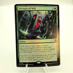 Magic The Gathering Strength of Will Marvel's Spider-Man FOIL NM - Image 1