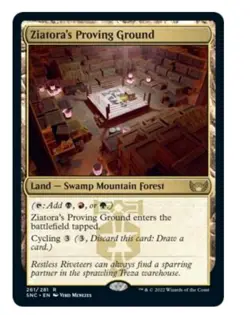 1x MTG Ziatora's Proving Ground - Streets of New Capenna Rare Land! NM Mint! - Image 1